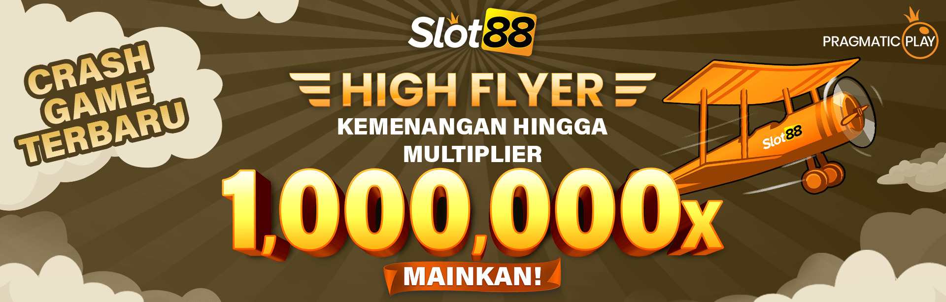 Crash Game Terbaru dengan HIGH FLYER, kemanangan hinggal 1.000.000x
